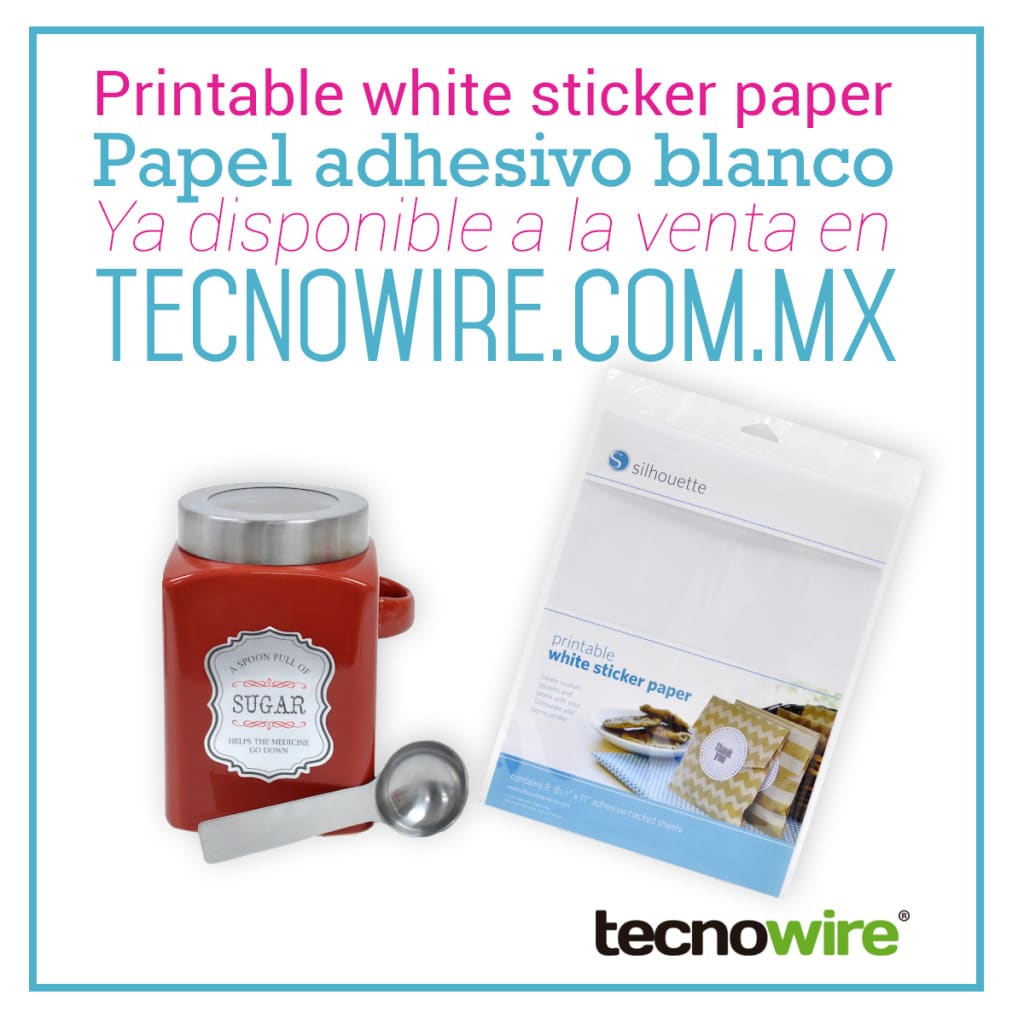 Printable White Sticker Paper Papel para Impresión Sticker Blanco